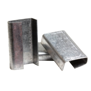 SELLO GALVANIZADO PARA FLEJE DE PLASTICO DE 1/2" CALIBRE 26