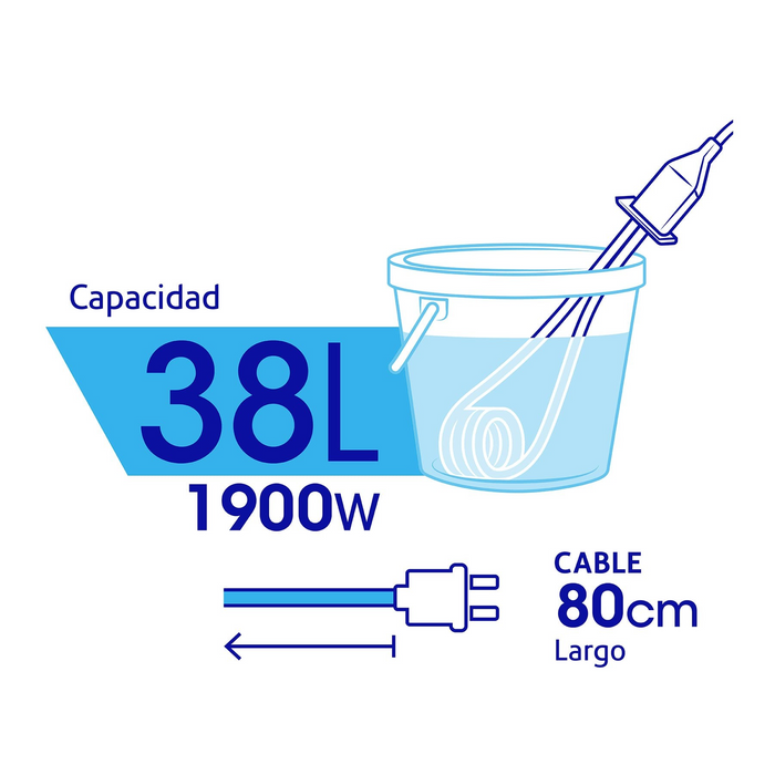 CALENTADOR #10 DE 38 L DE INMERSION 1900 W P/AGUA VOLTECK