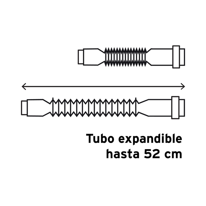 CESPOL FLEXIBLE PARA LAVABO CON CONTRA POLIPROPILENO 1-1/4'