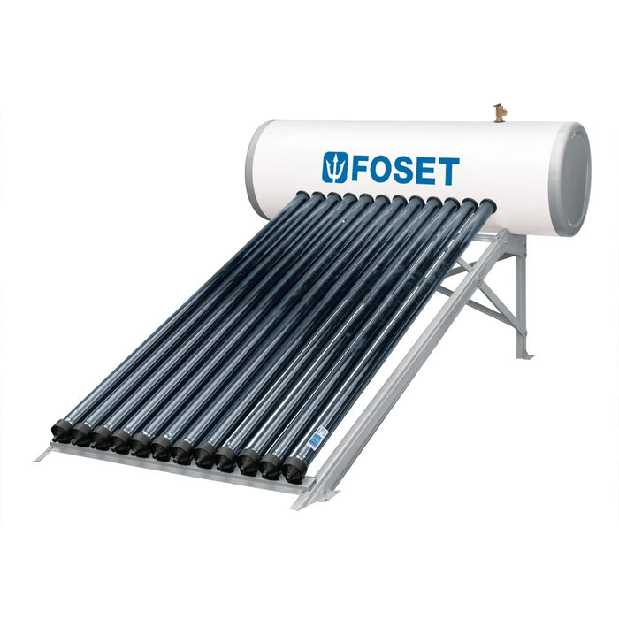 CALENTADOR DE AGUA SOLAR FOSET, DE 18 TUBOS PARA 200 LITROS