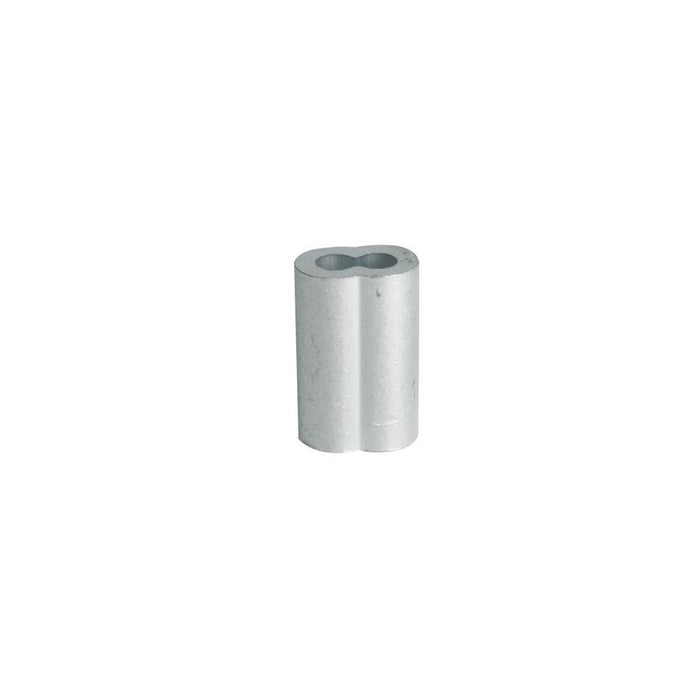 CASQUILLO DE ALUMINIO DOBLE 1/4"