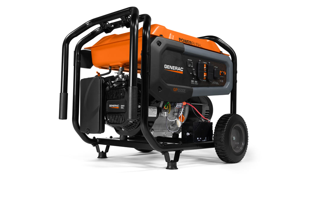 GENERADOR ELECTRICO CON MOTOR A GASOLINA, 6500 W, GENERAC GP6500