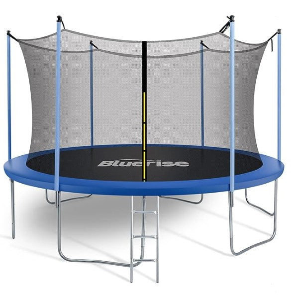 TRAMPOLIN REDONDOO DE 8 FT CON CIERE/MALLA DE SEGURIDAD