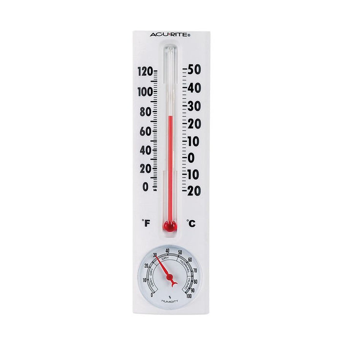 TERMOMETRO DE 8.2" CON INDICADOR DE HUMEDAD, ACURITE