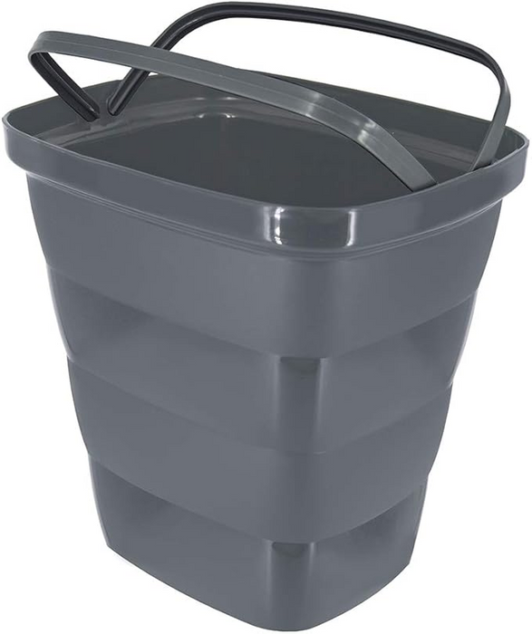 BOTE PARA BASURA 11 LTS, GRIS, GLAD 74046