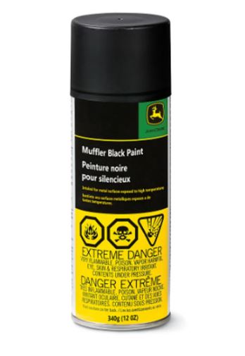 PINTURA NEGRA SILENCIADOR EN AEROSOL 340 G (12OZ) JOHN DEERE