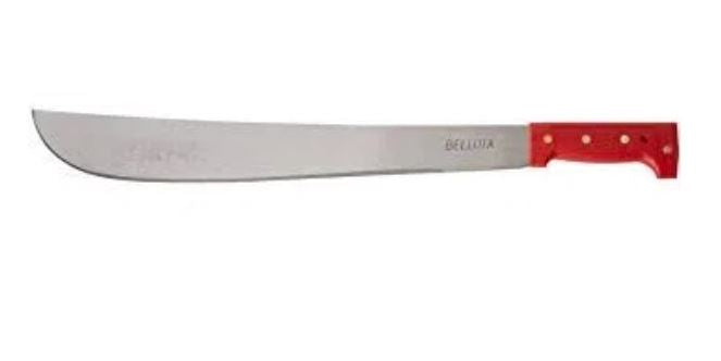 MACHETE RECTO DE 18" CACHA ROJA