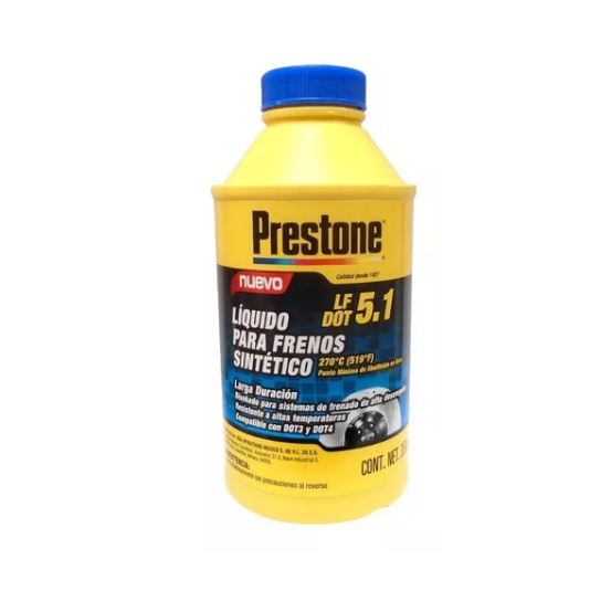 LIQUIDO PARA FRENOS SINTETICO DOT 5.1 PRESTONE 355mm