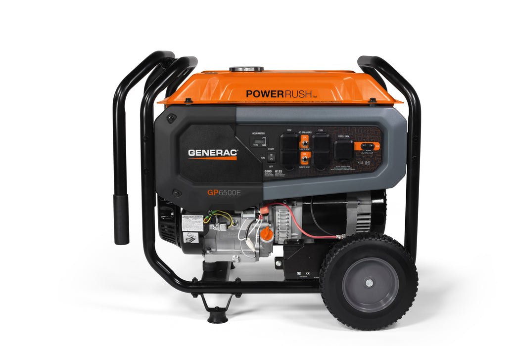 GENERADOR ELECTRICO CON MOTOR A GASOLINA, 6500 W, GENERAC GP6500