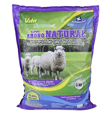 FERTILIZANTE PARA PLANTAS VITA, BOLSA DE 5KG (BORREGO)