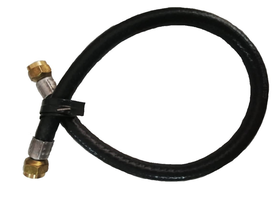 MANGUERA PARA GAS NEGRO 3/8 X 1 MT.