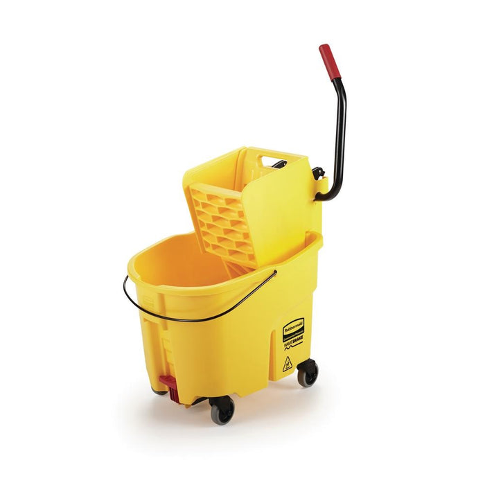 CUBETA EXPRIMIDORA RUBBERMAID, CAPACIDAD DE 35QT COLOR AMARRILLO