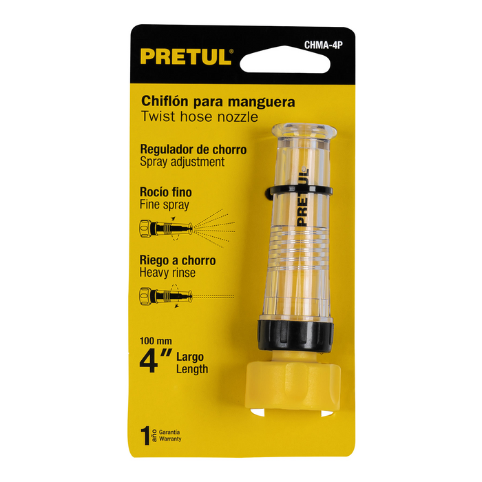 CHIFLON DE PLASTICO, 4" PRETUL