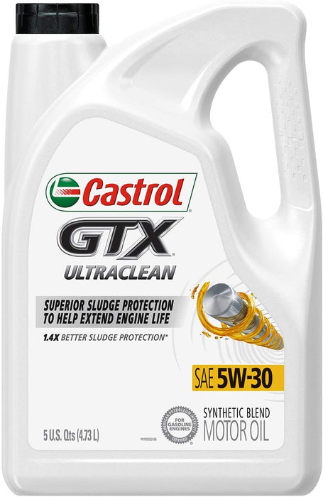 ACEITE P/MOTOR A GASOLINA, CASTROL ULTRACLEAN SAE 5W-30, 4.73L