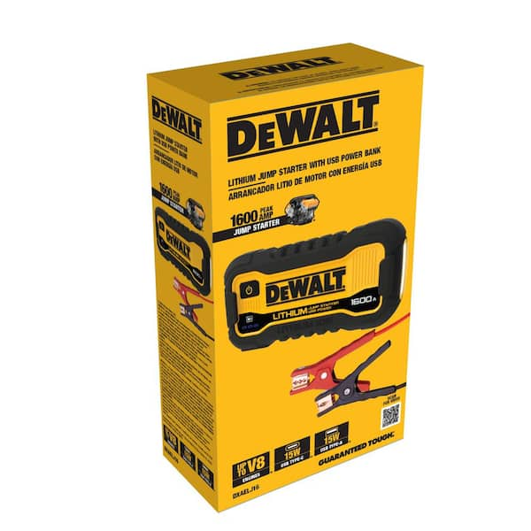 ARRANCADOR DE BATERIA 1600 AMP DEWALT BANCO DE ENERGIA USB