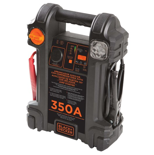 ARRANCADOR DE BATERIAS 350 AMP C/COMPRESOR BLACK AND DECKER