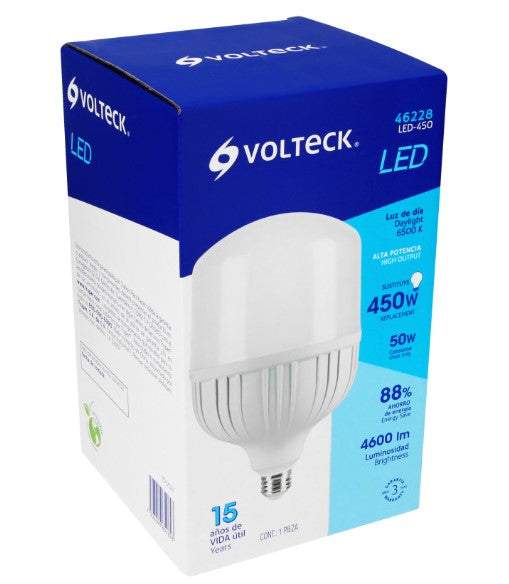 FOCO LED ALTA POTENCIA 50 W LUZ DE DIA VOLTECK