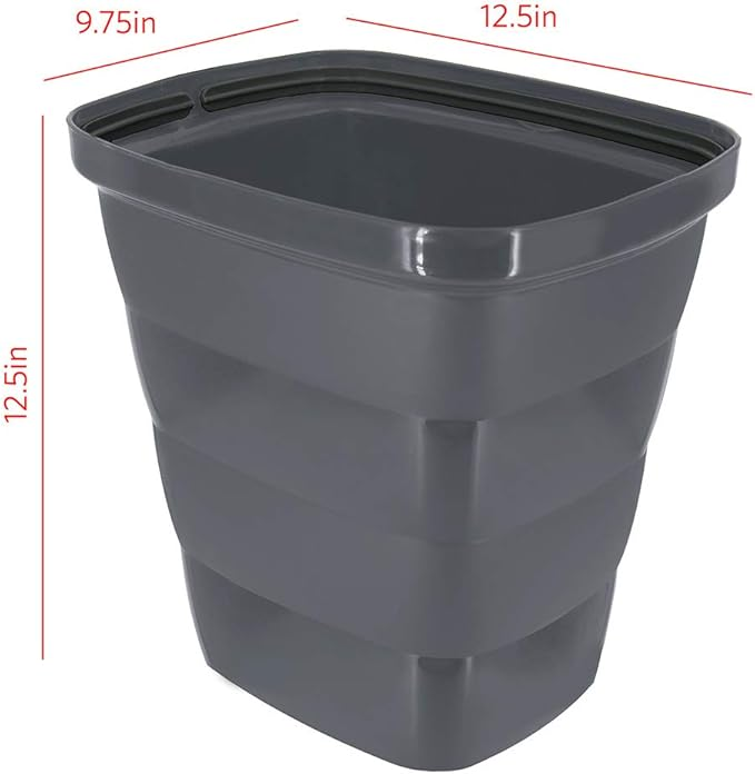 BOTE PARA BASURA 11 LTS, GRIS, GLAD 74046