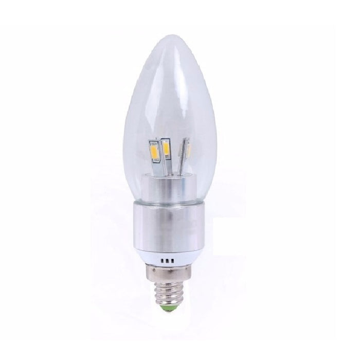 FOCO TIPO VELA BASE E-12 4W BLANCO