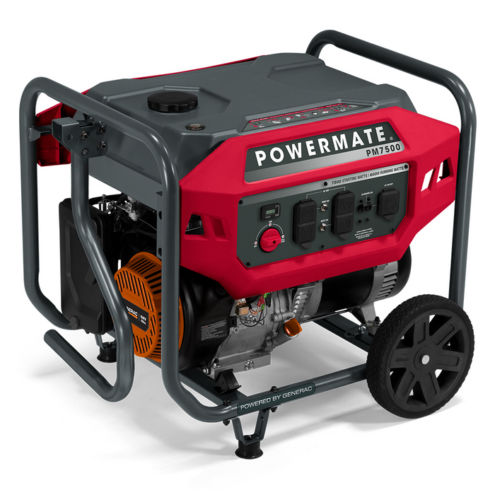 GENERADOR ELECTRICO CON MOTOR A GASOLINA 7500W POWERMATE PM7500