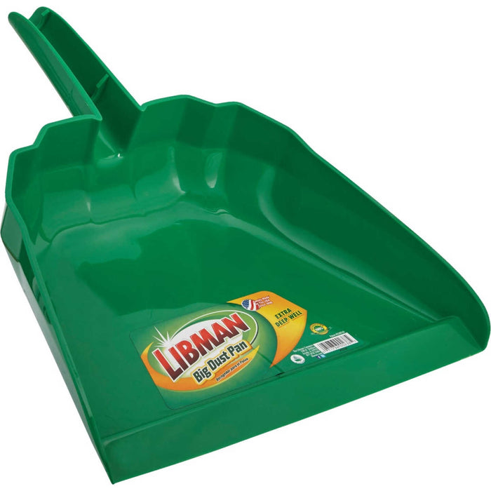 RECOGEDOR MANUAL PARA POLVO FINO, VERDE, LIBMAN