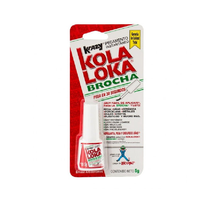 PEGAMENTO INSTANTANEO KOLA LOCA DE BROCHA DE 5GR