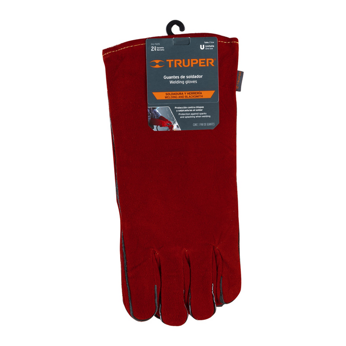 GUANTES PARA SOLDADOR ROJOS TRUPER