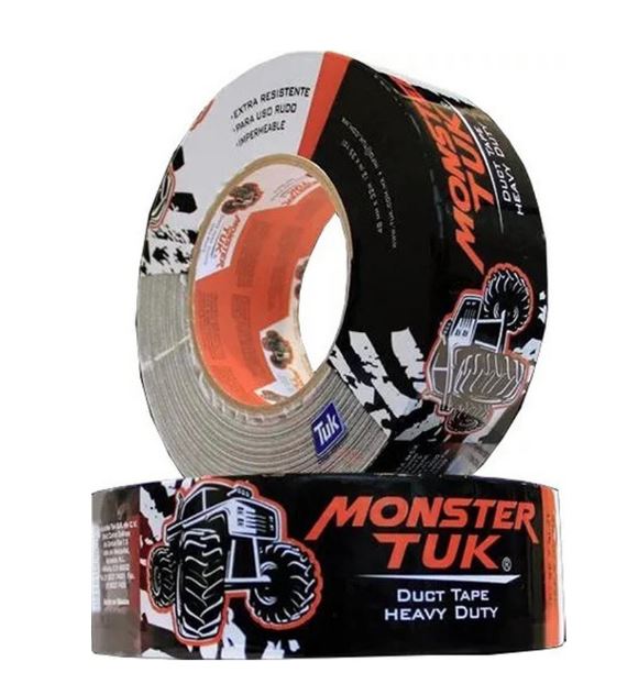 CINTA ADHESIVA PARA DUCTO TUK MONSTER, CAPACIDAD DE 48MM X 32MTS