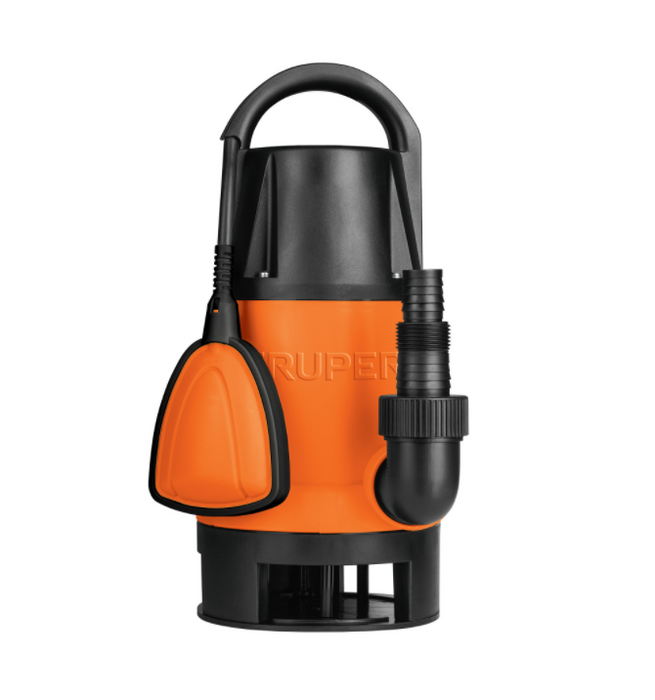 BOMBA SUMERGIBLE PARA AGUA SUCIA, 1-1/2 HP, 233 L/MIN, CUERPO DE PLASTICO, TRUPER