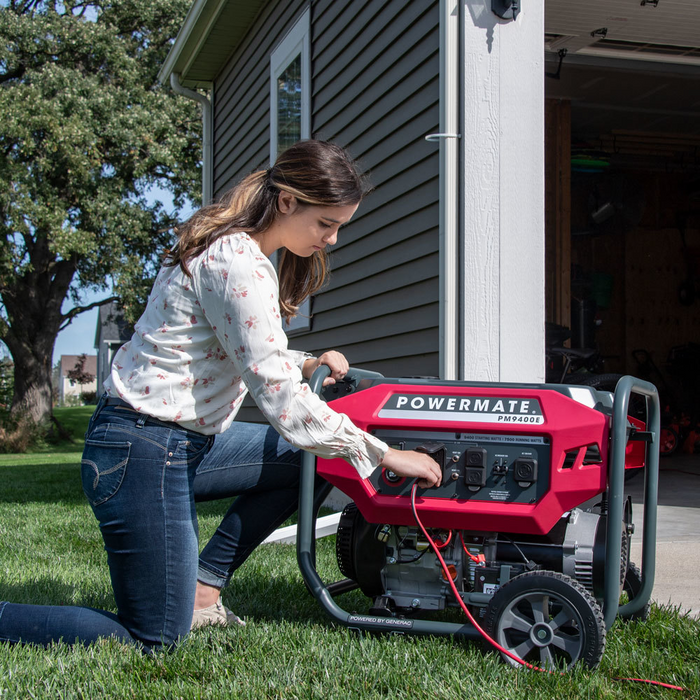 GENERADOR ELECTRICO CON MOTOR A GASOLINA 9400W POWERMATE PM9400E